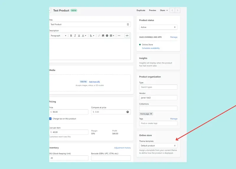 How to Assign Product Page Templates on Shopify