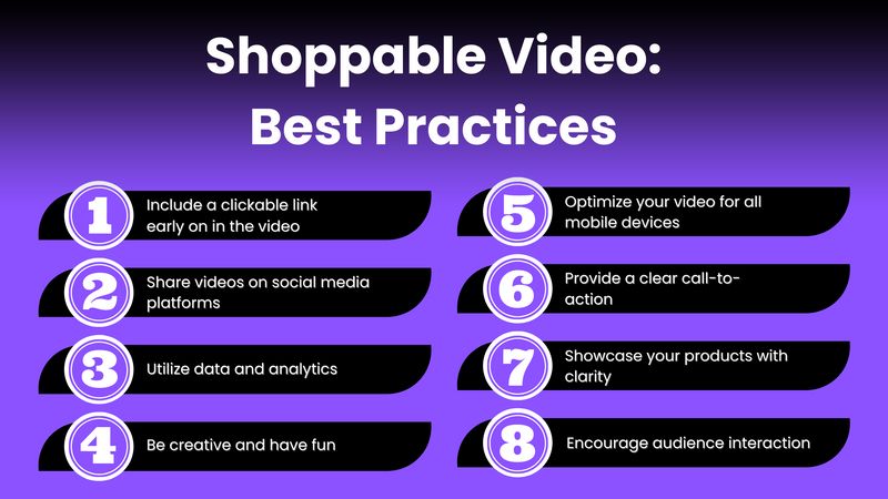 best practices for shoppable videos to get maximum ROI