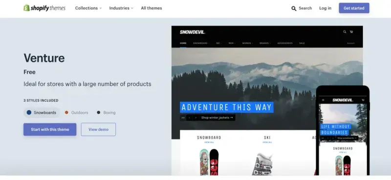 Introducing Venture Theme Shopify