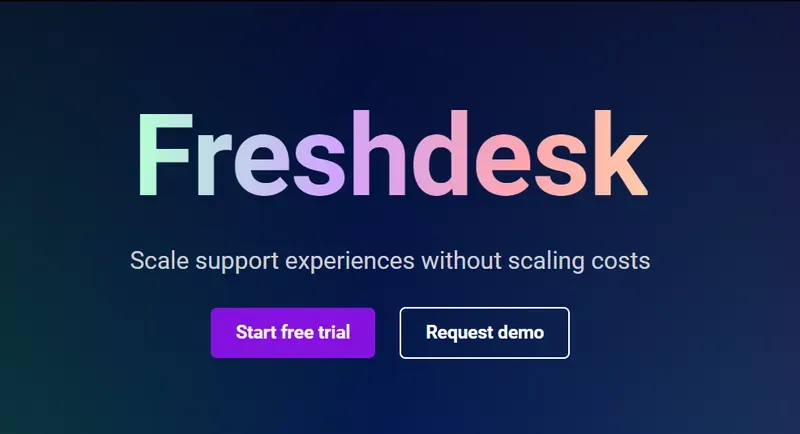 Freshdesk CRM website