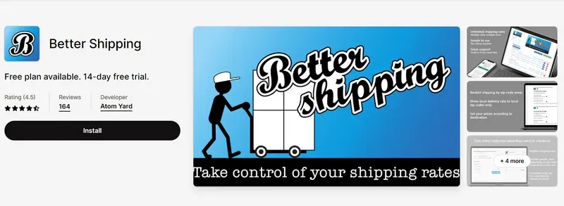 Better Shipping Landing Page