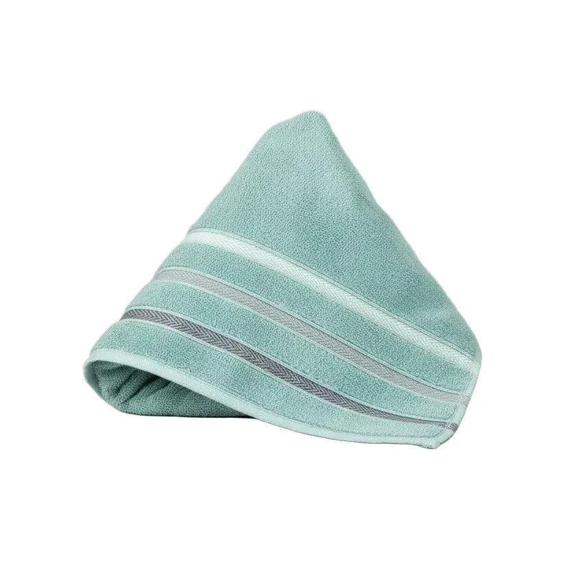 Serviette de bain en éponge, bleu canard