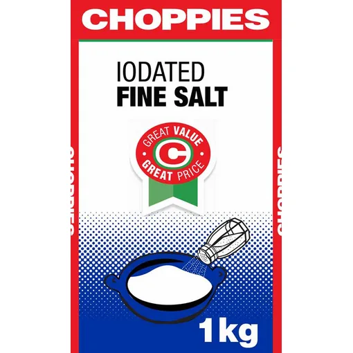 Choppies iodated fine salt 1 kg