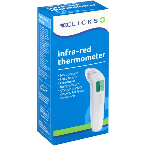 Clicks infra-red forehead thermometer