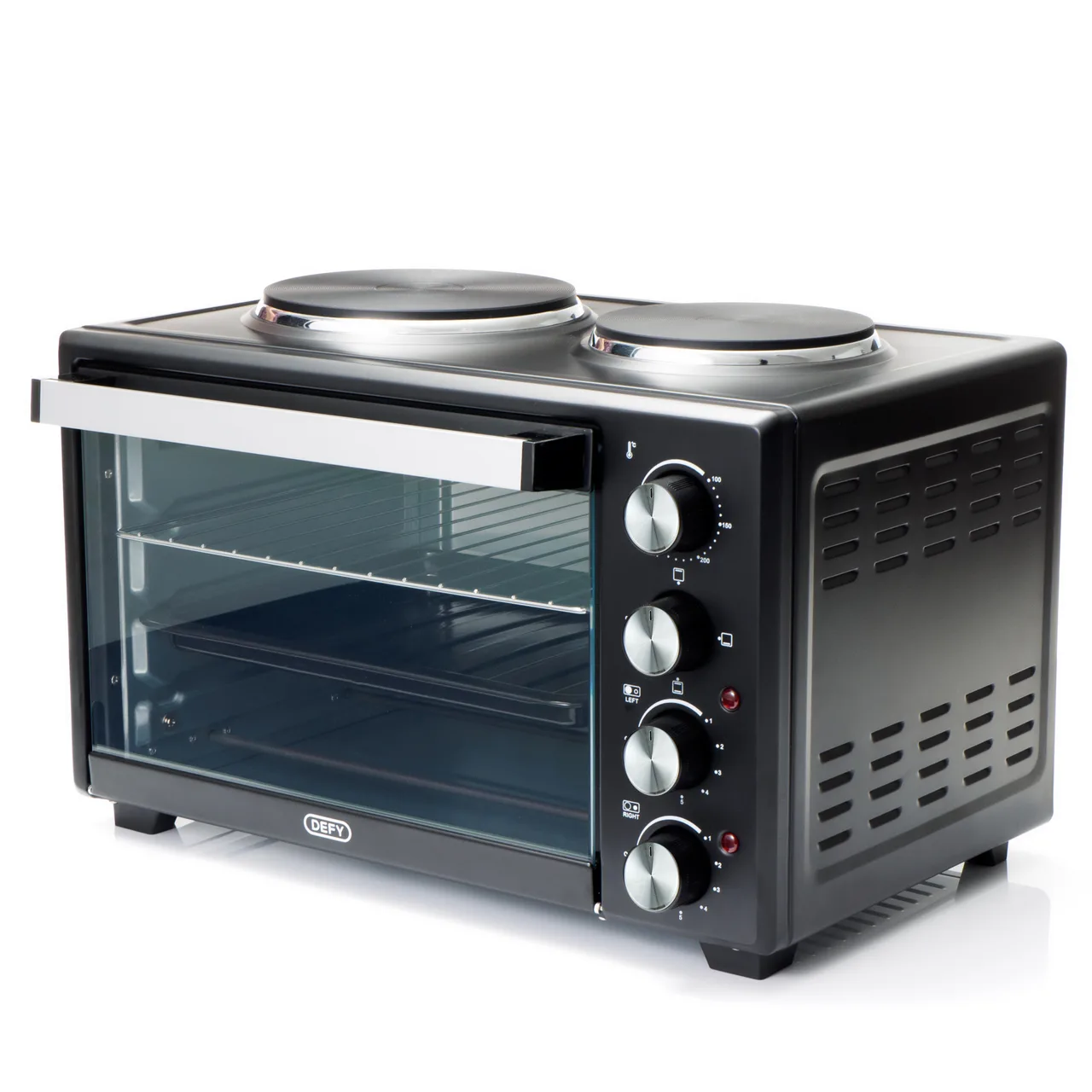 Defy 30 L mini oven with two hotplates MOH2330BL