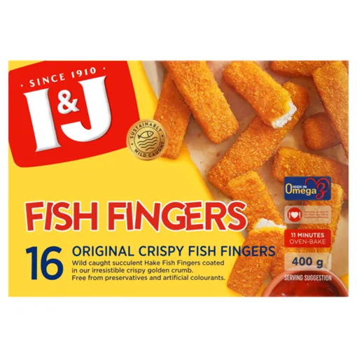 I&J original crispy fish fingers 400 g