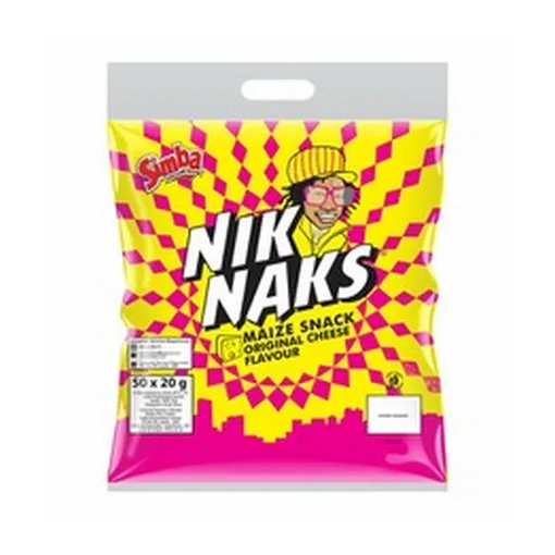 Nik Naks cheese 20 g, box of 50