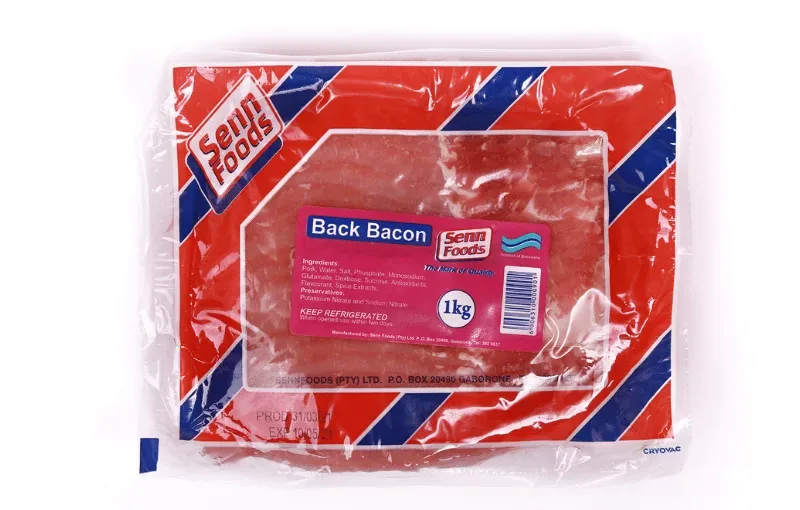 Back bacon, 1 kg packs