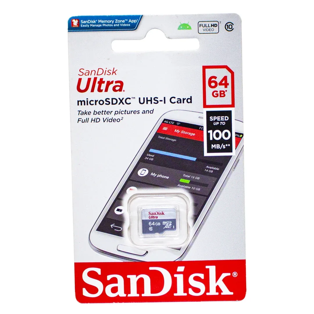 Carte mémoire SanDisk Ultra microSDXC 64 Go