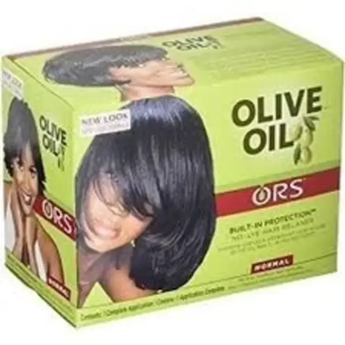 Kit défrisant sans soude ORS Olive Oil, normal (2 applications)