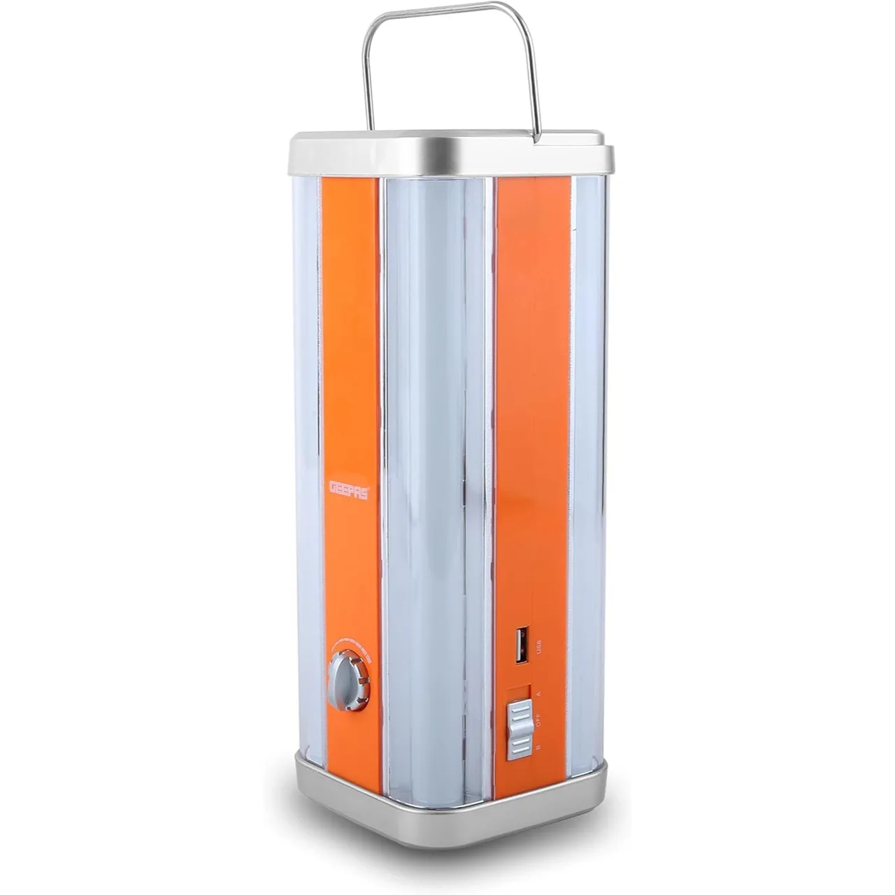 Lanterne LED rechargeable Geepas GE5595 avec entrée solaire