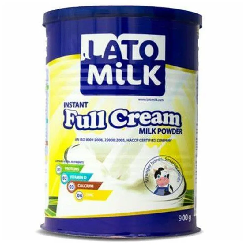 Lait entier en poudre Lato, boîte de 900 g