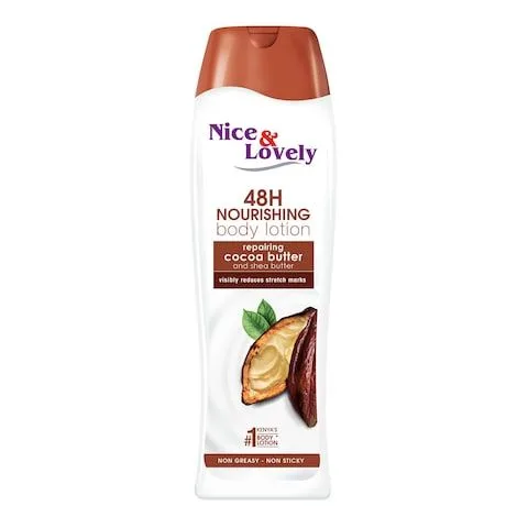 Lait corporel Nice & Lovely au beurre de cacao 400 ml
