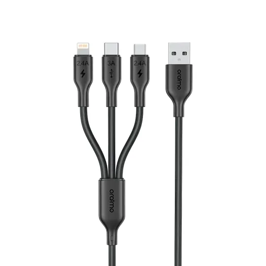 Câble de charge 3 en 1 Oraimo Duraline 4, 1,2 m
