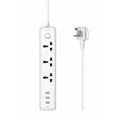 Multiprise Oraimo Power Hub 3 prises et 3 ports USB, 1,8 m