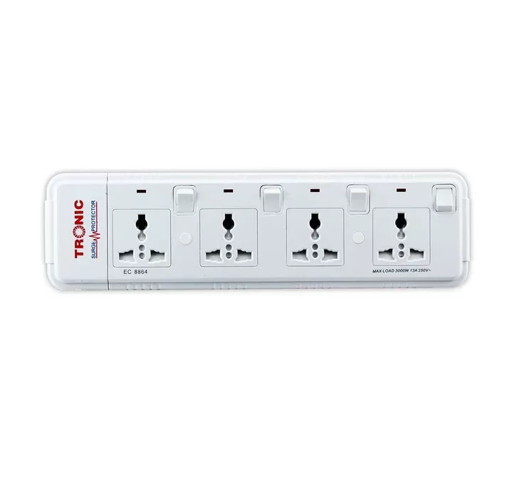 Rallonge multiprise Tronic 4 prises, câble de 3 m