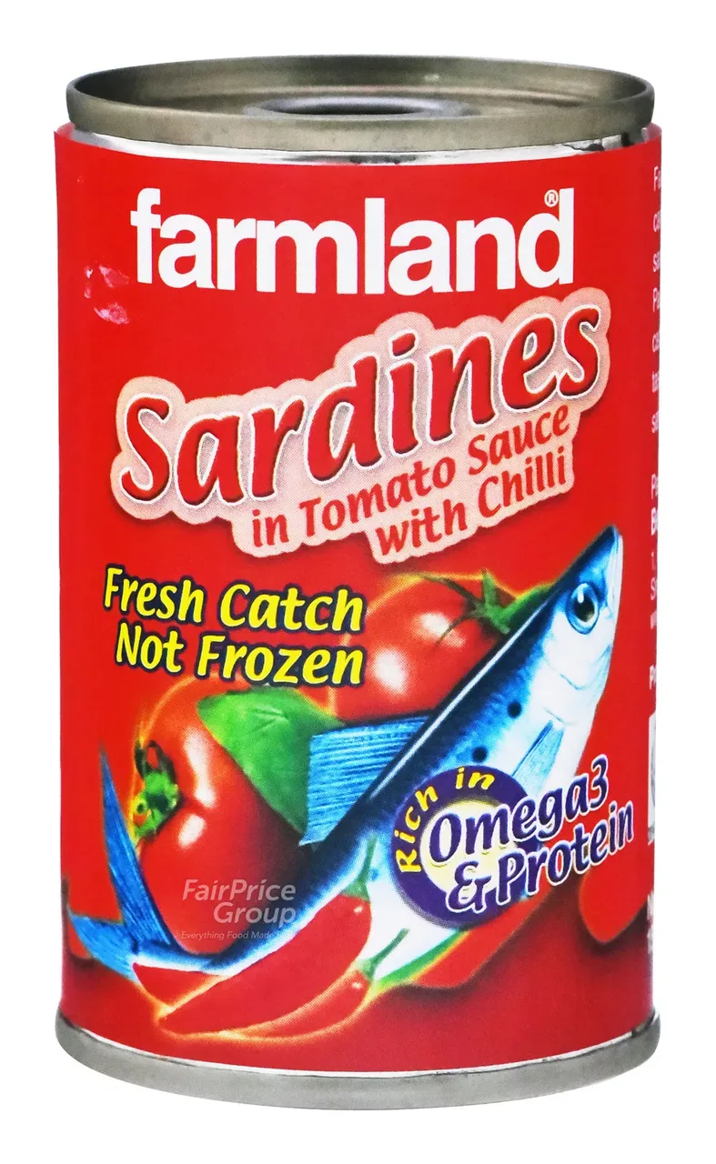 Sardines Farmland sauce tomate pimentée, 155 g