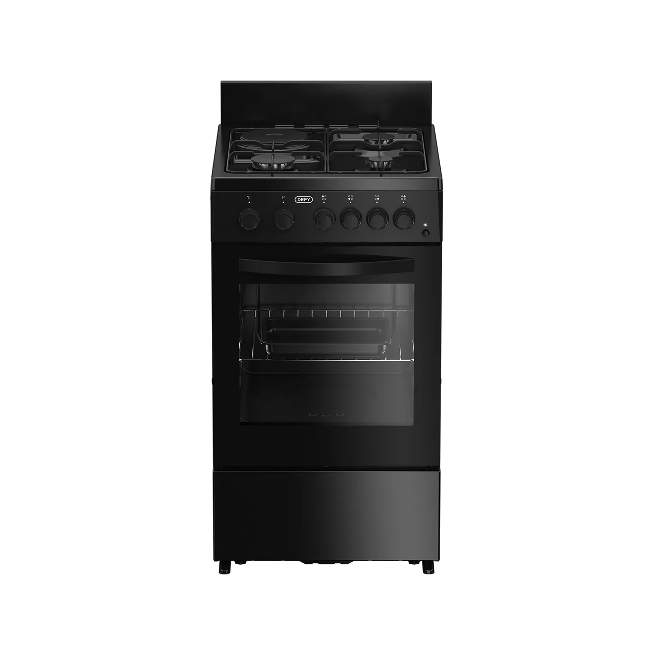 Cuisinière à gaz Defy, 4 feux et four, 50 x 60 cm (DGS568)