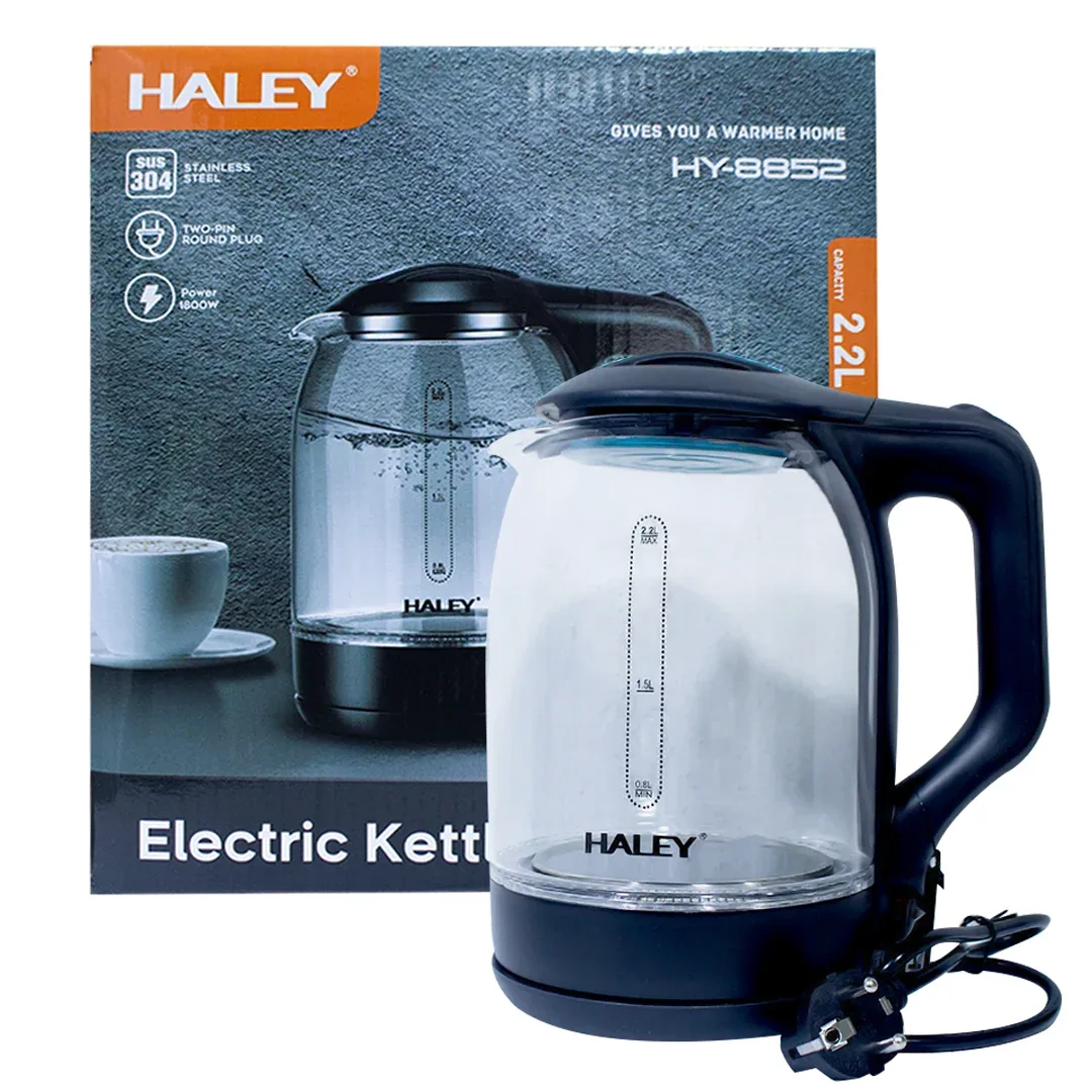Bouilloire électrique en verre Haley 2,2 L HY-8852
