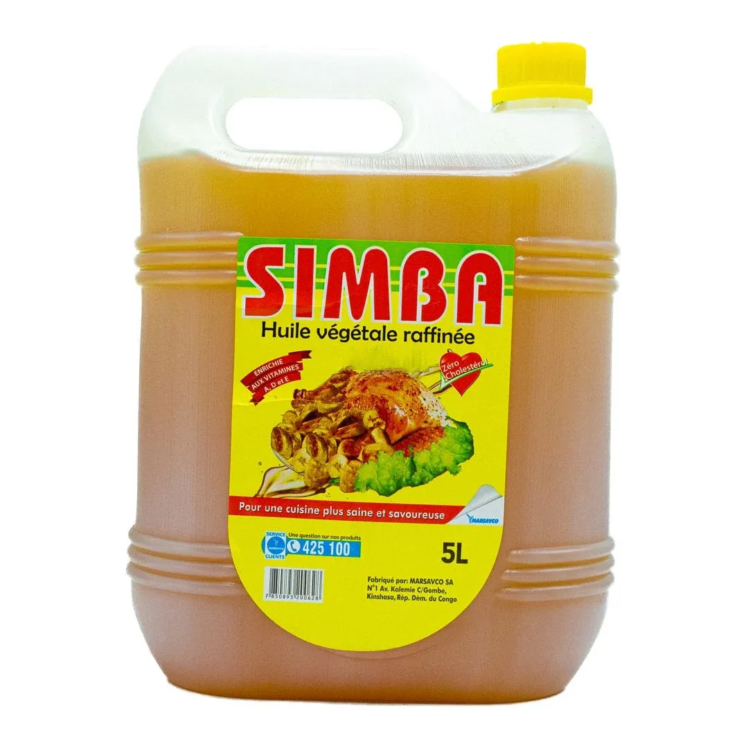 Huile végétale raffinée Simba 5 L