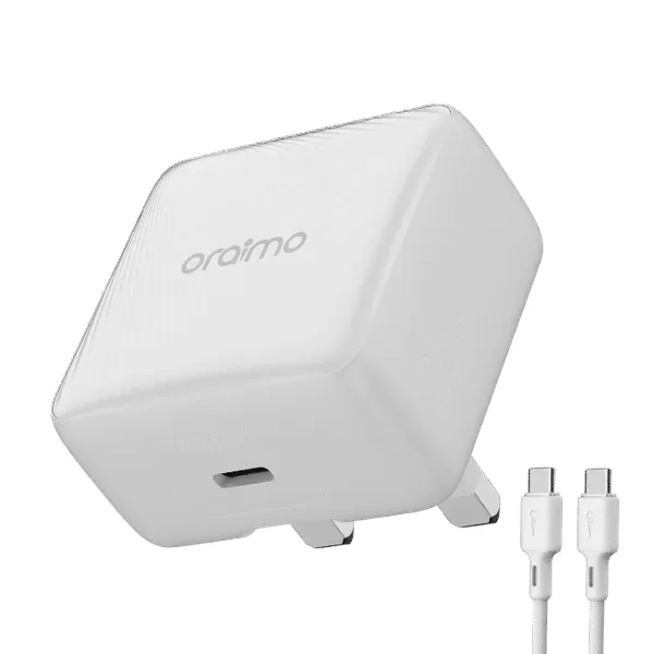 Chargeur GaN Oraimo PowerCube 20 Chic 20 W avec câble USB-C