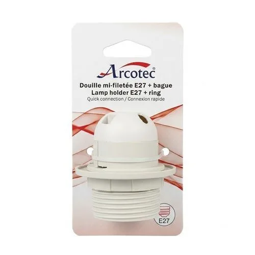 Arcotec E27 lamp holder with ring