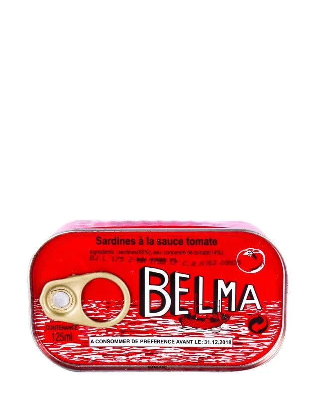 Belma sardines in tomato sauce, 1/4 tin