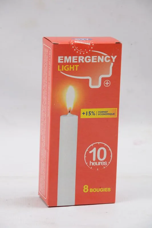 Emergency Light candles, 8 pieces