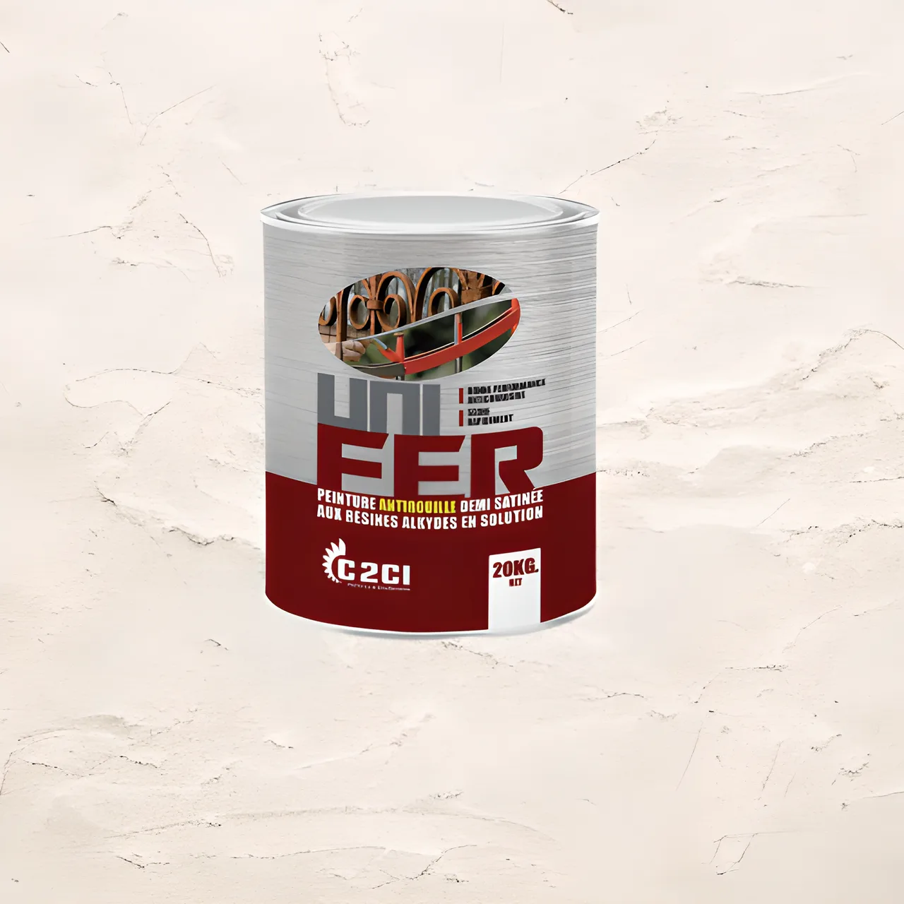 C2CI Unifer grey anti-rust paint, 20 kg