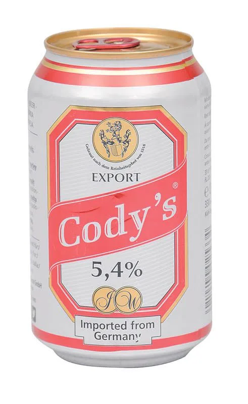 Cody’s beer 5.4%, 33 cl can