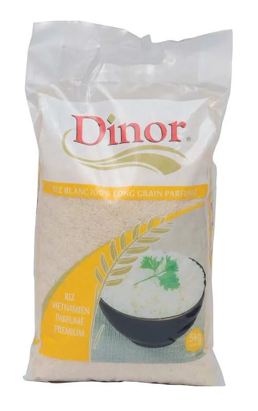 Dinor premium fragrant Vietnamese rice, 5 kg (yellow bag)