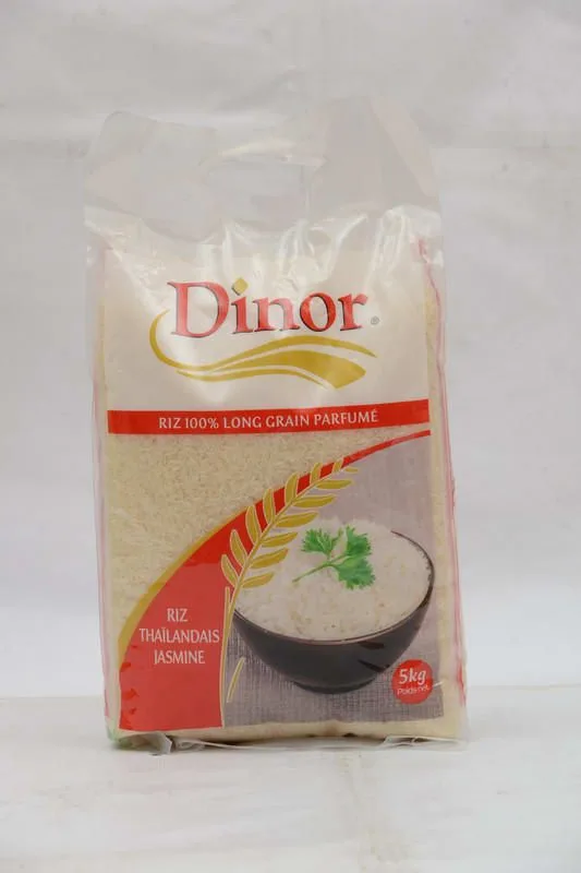 Dinor Thai long grain rice, 5 kg (red bag)