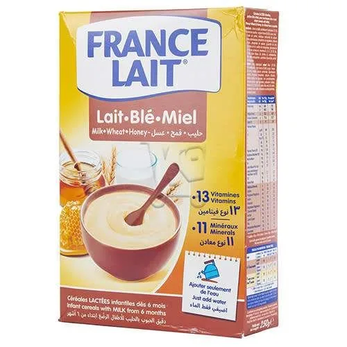 France Lait milk cereal, wheat and honey, from 6 months, 250 g