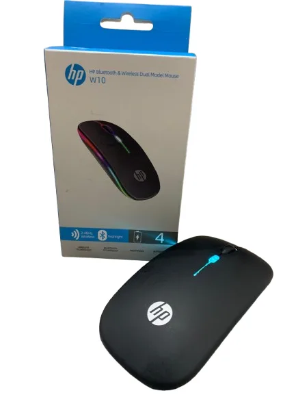 HP W10 rechargeable Bluetooth and wireless mouse