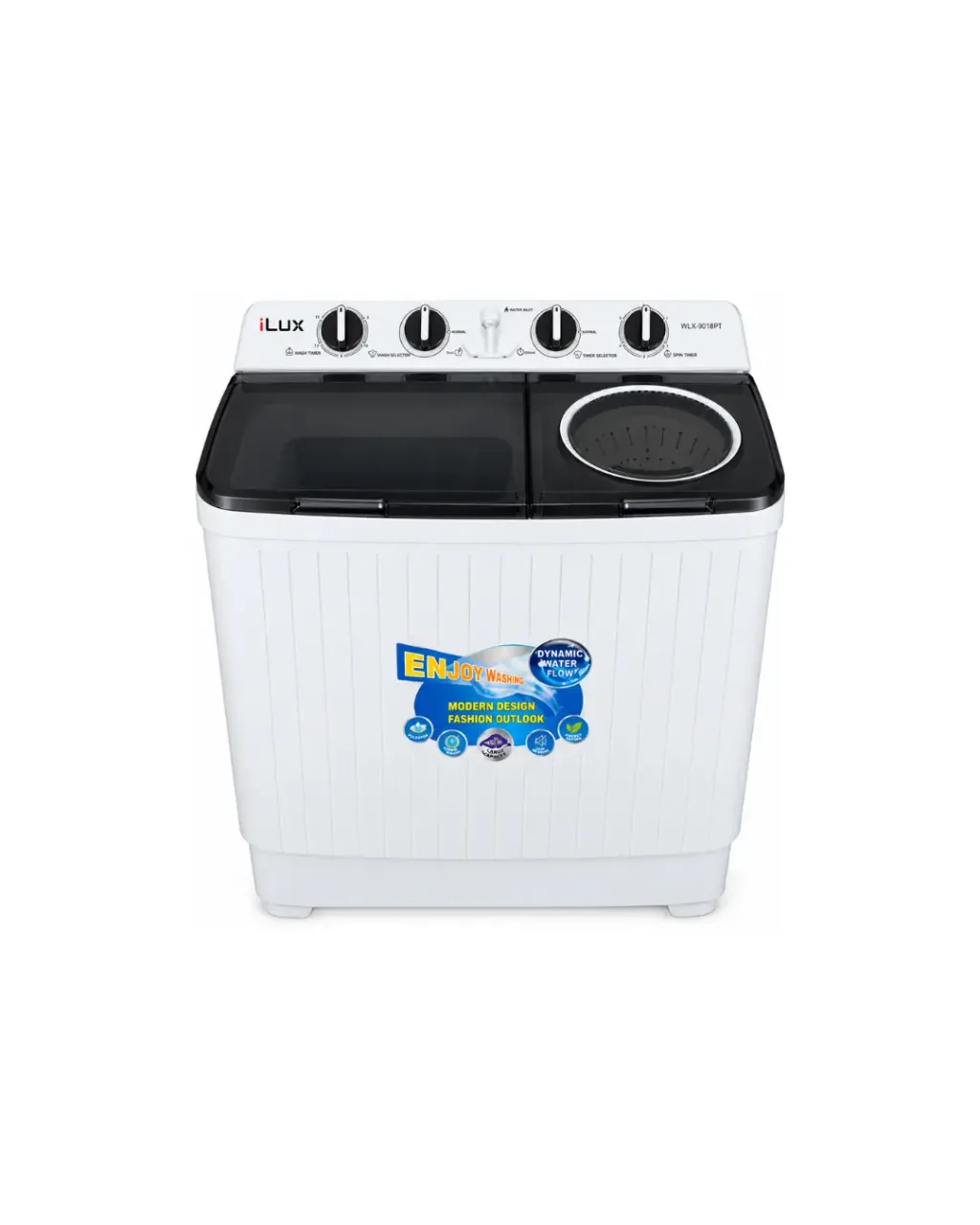iLux WLX-9018PT 9 kg twin-tub washing machine