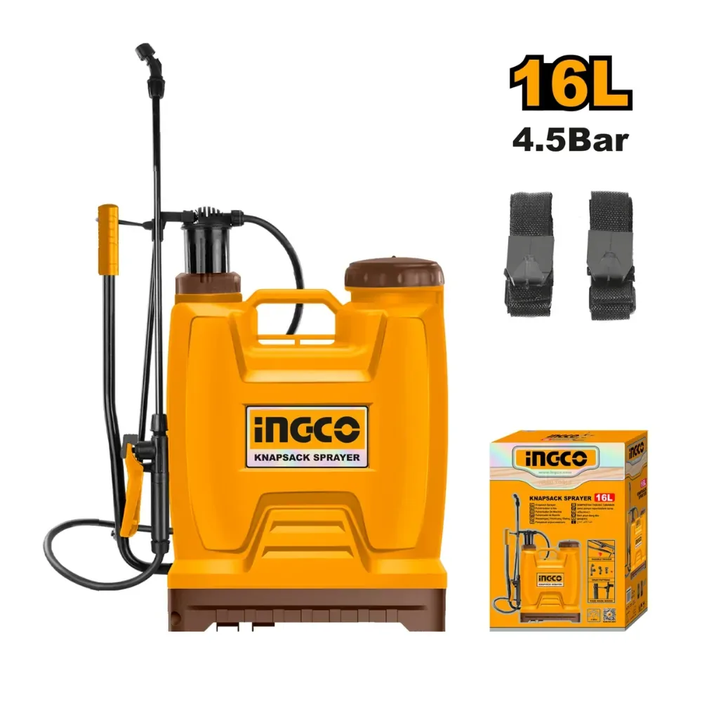 INGCO HSPP41602 manual knapsack sprayer, 16 L