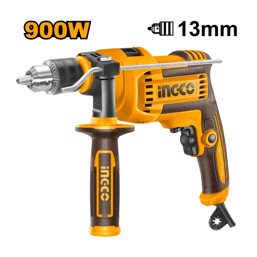 INGCO ID9008 impact drill, 900 W, 13 mm chuck