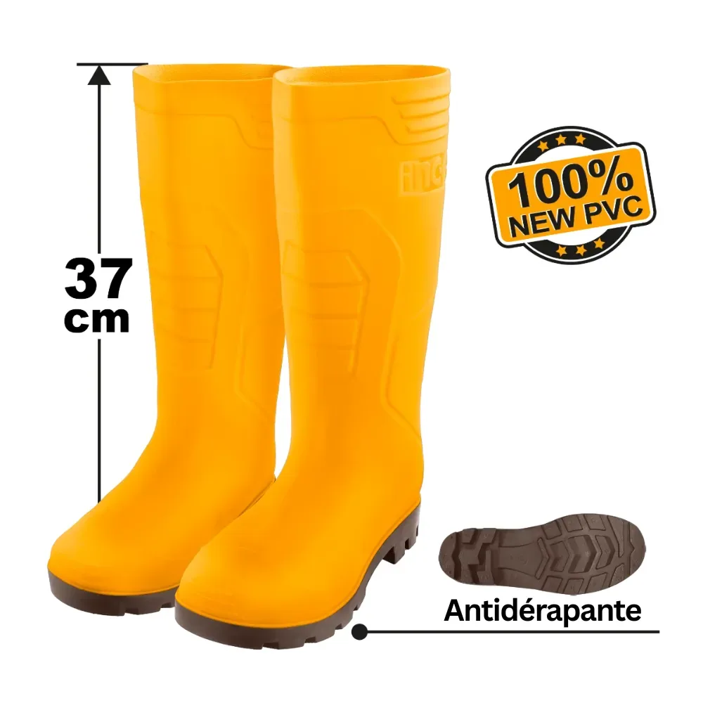 INGCO SSH092L yellow PVC boots, 37 cm