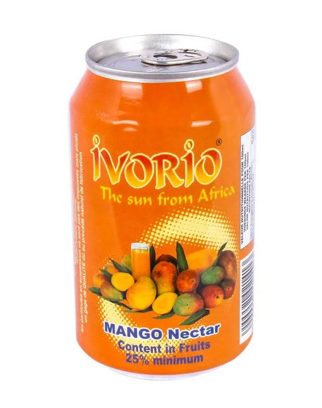 Ivorio mango nectar can, 33 cl