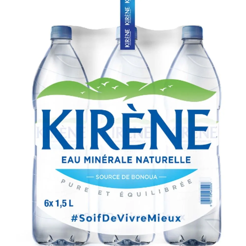 Kirène mineral water, 6 x 1.5 litres