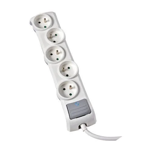 Lebenoid 5-socket power strip, 16 A, 1.5 m