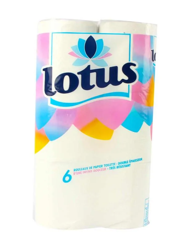 Lotus toilet paper, 6 rolls