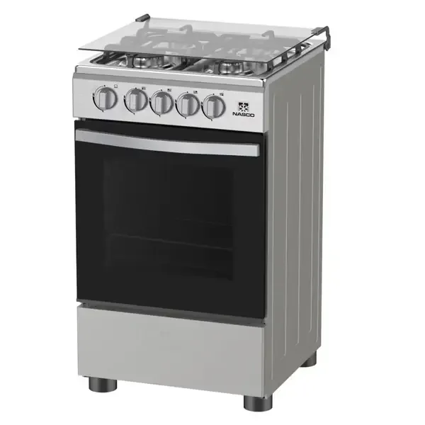 Nasco Sniper 50 4-burner gas cooker with glass lid