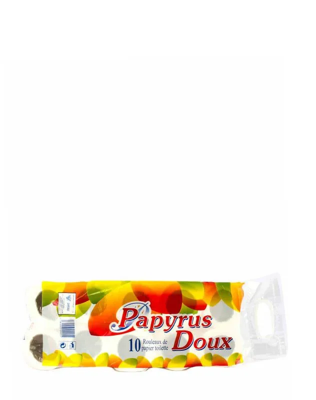 Papyrus Doux toilet paper, 10 rolls