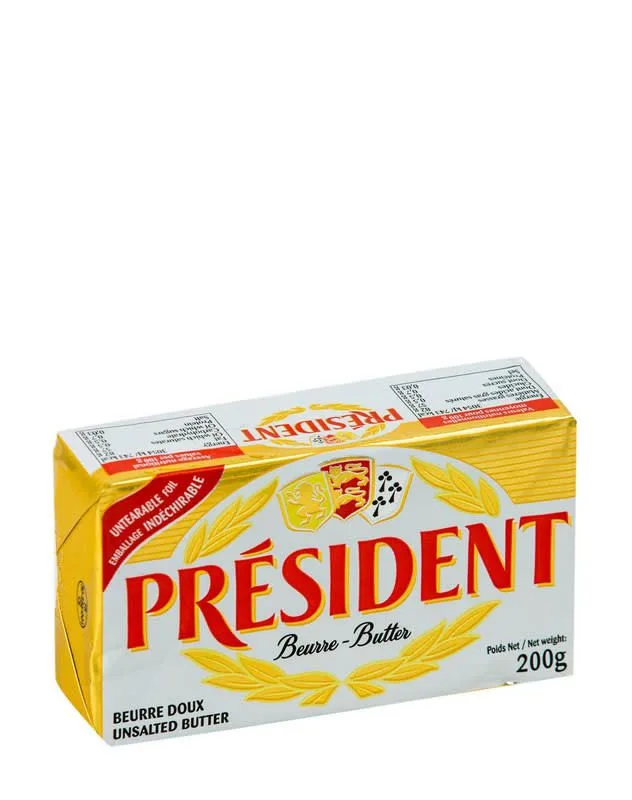 Beurre doux Président, 200 g