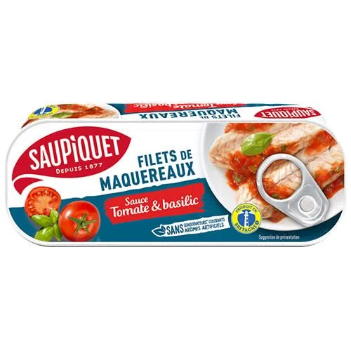 Saupiquet mackerel fillets in tomato sauce