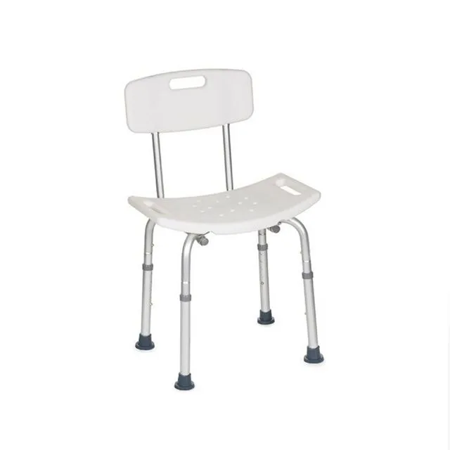 Shower chair with backrest