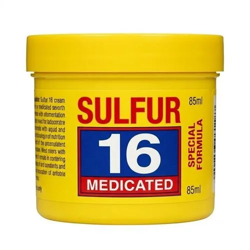 Sulfur 16 hair relaxer cream, 85 ml