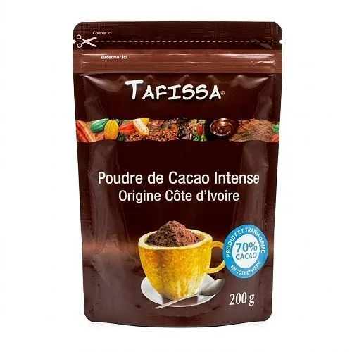 Poudre de cacao intense 70 % Tafissa, 200 g