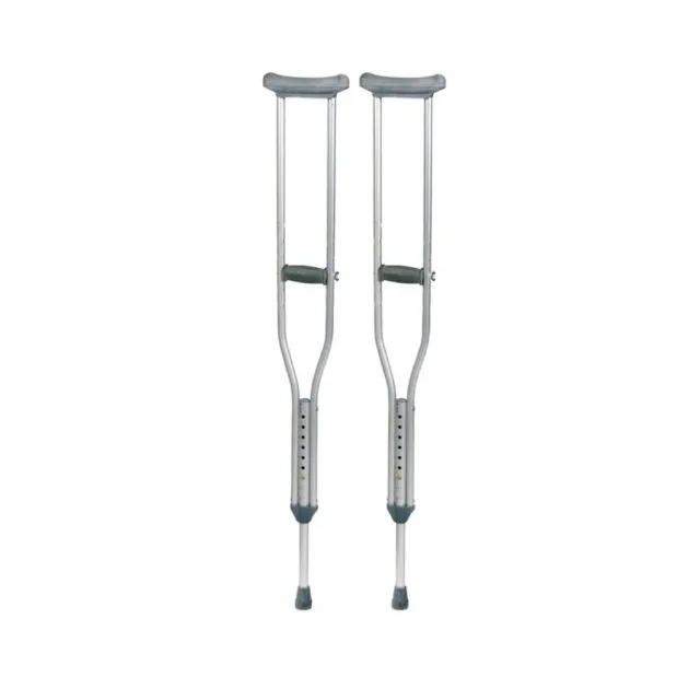 Adult underarm crutches, adjustable, pair